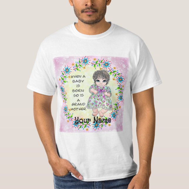 Camiseta da Bebê da Vovó (Frente)