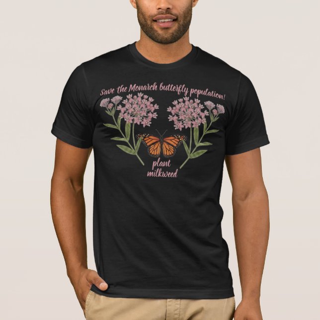 Camiseta da borboleta monarca (Frente)