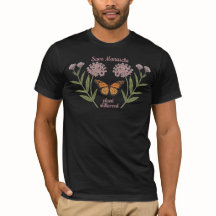 Camiseta da borboleta-monarca