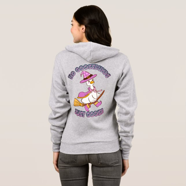 Camiseta da Bruxa do Ganso Engraçado (Parte Traseira Completa)
