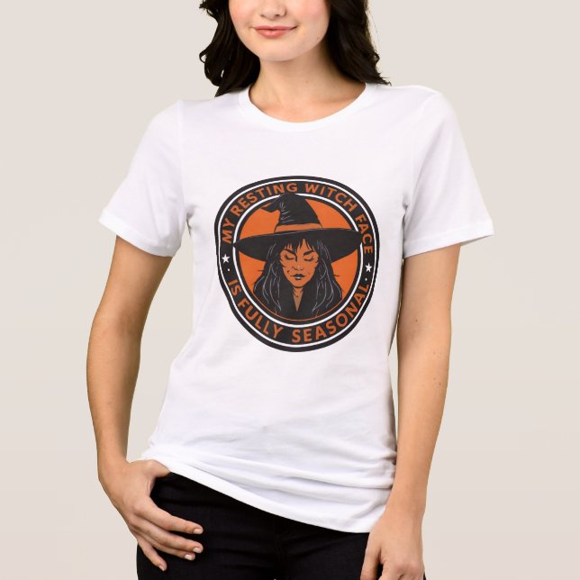 Camiseta da Bruxa do Halloween (Frente)