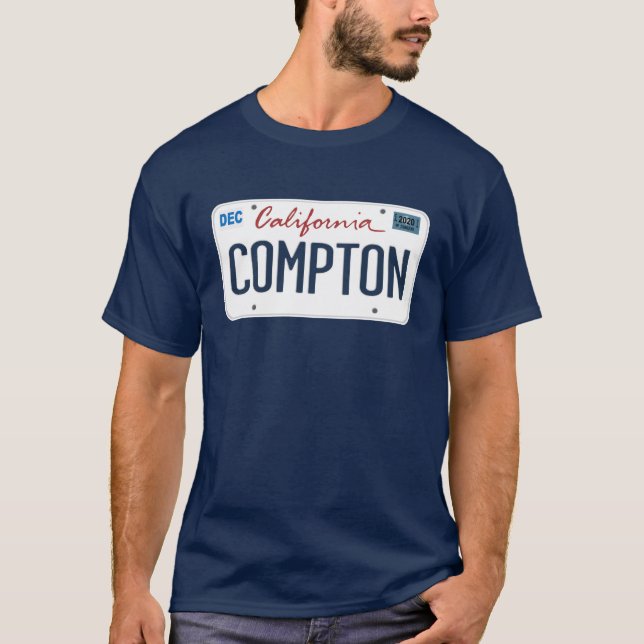 Camiseta da Califórnia com Compton Plate (Frente)