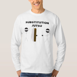 Camiseta Da "camisa longa da Capa de Jutsu substituição"