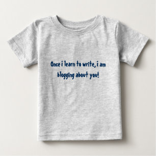 Camiseta da Capa do Short do Blogger do bebê,