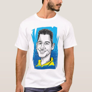 Camiseta da Caricatura Dhoni