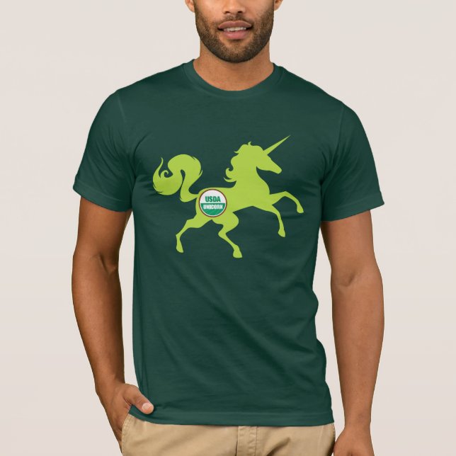 Camiseta da carne do unicórnio do USDA (Frente)