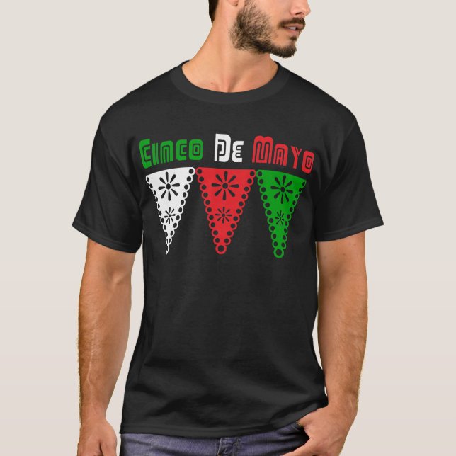Camiseta da celebração da festa de Cinco de Mayo (Frente)