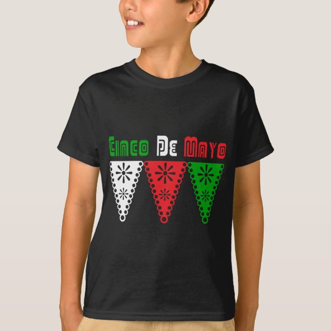Camiseta da celebração da festa de Cinco de Mayo (Frente)