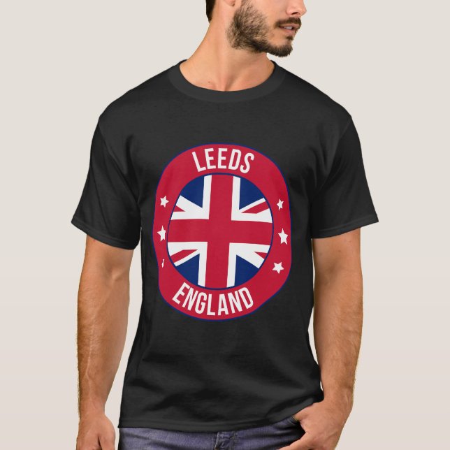 Camiseta da Cidade de Leeds, Inglaterra | Viagem e (Frente)