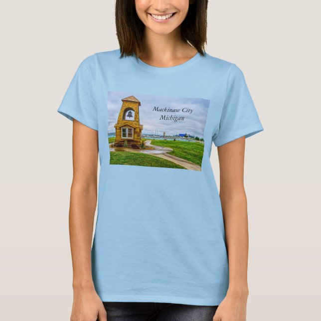 Camiseta da cidade de Mackinaw, Parque do Patrimôn (Frente)