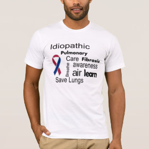 Camiseta da consciência da fibrose pulmonaa