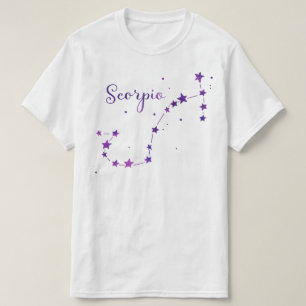 Camiseta da Constelação do Zodíaco de Escorpião