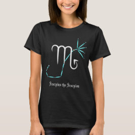 Camiseta da Constelação do Zodíaco Escorpião