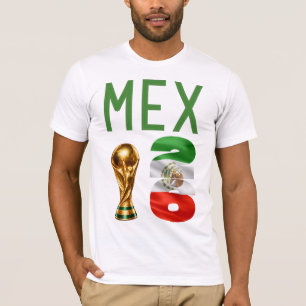Camiseta da Copa do Mundo México 2026 com Nome Per