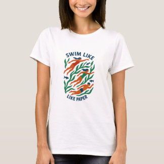 Camiseta da corrida Nadar como algas de papel
