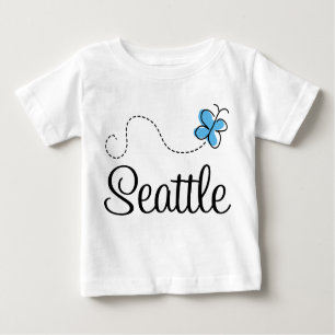 Camiseta da criança da borboleta de Seattle WA