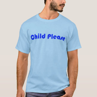 Camiseta Da criança zazzle azul por favor