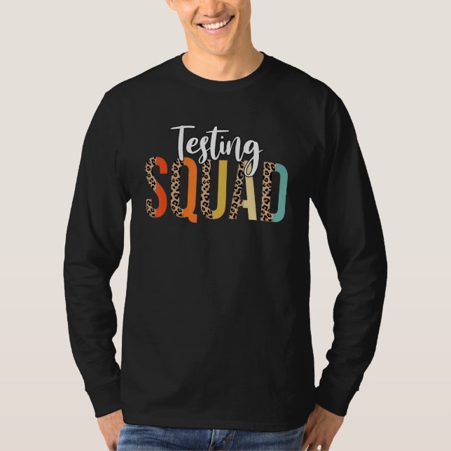 Camiseta Da de teste motivacional ao quadrado para teste de (Frente)