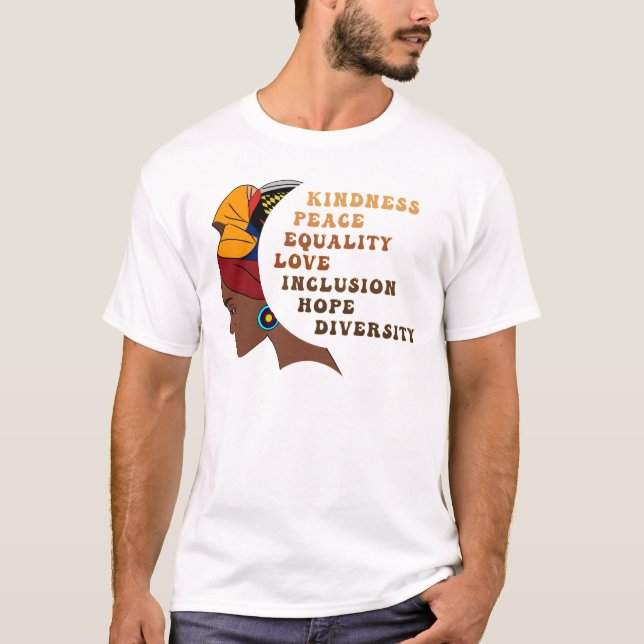 Camiseta da diversidade de gentileza (Frente)
