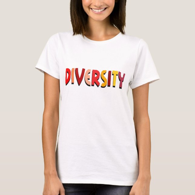 Camiseta da diversidade de outono (Frente)