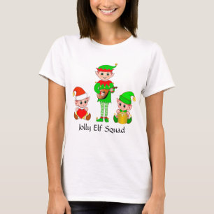 Camiseta da Equipe Alegre do Natal Moderno