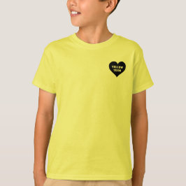 Camiseta da Equipe Amarela da Guerra de Cores