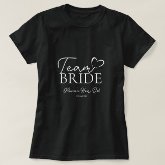 Camiseta da Equipe da Noiva – Camisa Divertida par