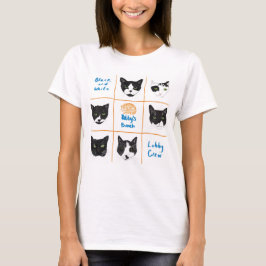 Camiseta da equipe de lobby branca e preta