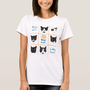 Camiseta da equipe de lobby branca e preta