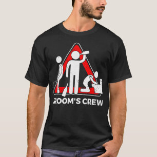 Camiseta da Equipe do Noivo Noivo Amigos do Noiv