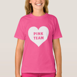 Camiseta da Equipe Rosa da Guerra de Cores