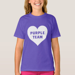 Camiseta da Equipe Roxa da Guerra de Cores