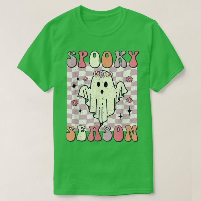 Camiseta da estação Spooky, temporada de Halloween (Frente do Design)