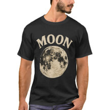 Camiseta da Fase da Lua Celestial – Minimalista e 