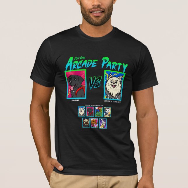 Camiseta da Festa de Arcade do DEF CON (Frente)