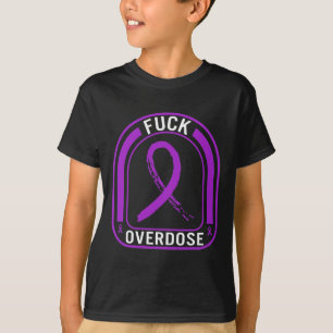 Camiseta da Fita da Conscientização sobre Dependên