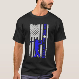 Camiseta Da Força Ao Curso Golfe Aposentado Para