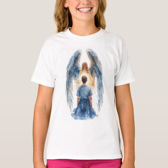 Camiseta da Garota Anjo Guardião (Frente)