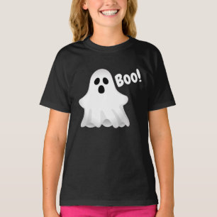 Camiseta da Garota Fantasma do Halloween Boo