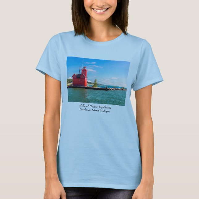 Camiseta da Holland Harbor Lighthouse (Frente)