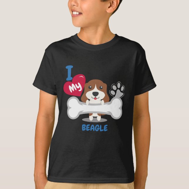 Camiseta Da ideia bonito do presente do cão do LEBREIRO (Frente)