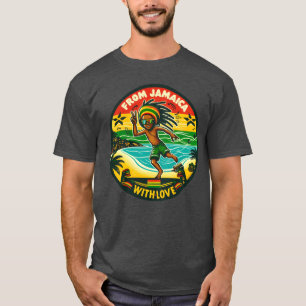 Camiseta Da Jamaica Com Amor garota