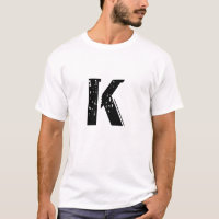 camiseta da letra K