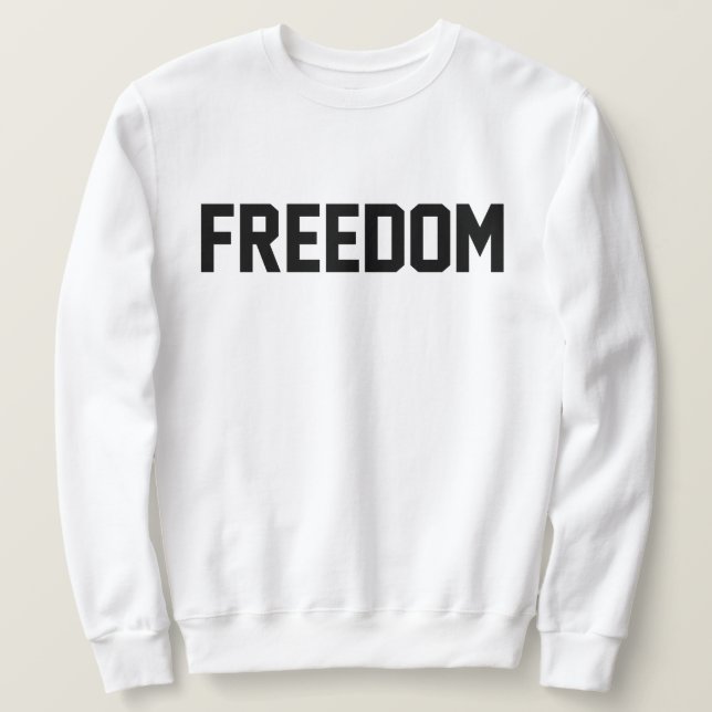 Camiseta da liberdade para homens e mulheres (Frente do Design)