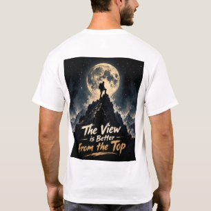 Camiseta da Lua de Escalada Motivacional da Montan
