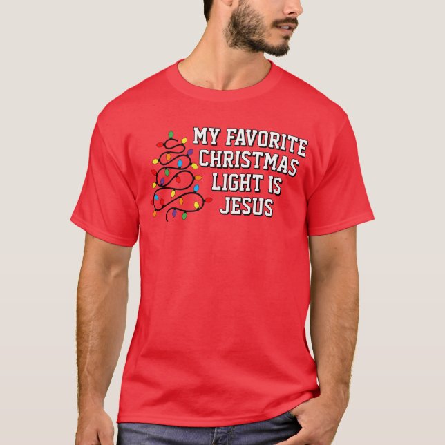 Camiseta da Luz de Natal Favorita (Frente)