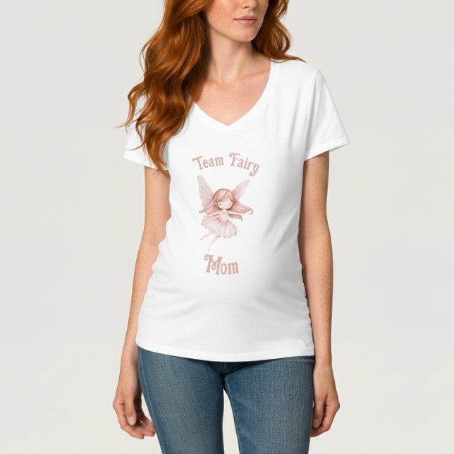 Camiseta da mãe da Fada da Equipe para o Chá de fr (Criador carregado)