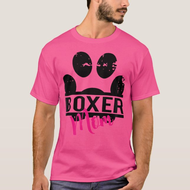 Camiseta Da Mãe De Boxer - Presente De Cachorro Pa (Frente)