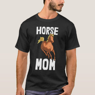 Camiseta da Mãe de Cavalos Montando Cavaleiro Amor