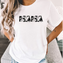 Camiseta da Mãe Montanha Minimalista Mama Ursa Min